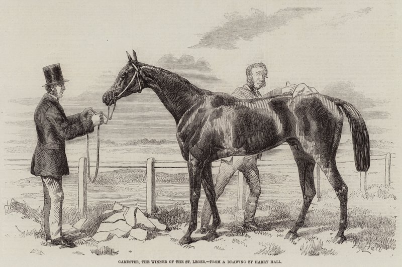 Gamester, zwycięzca St Leger autorstwa Harry Hall