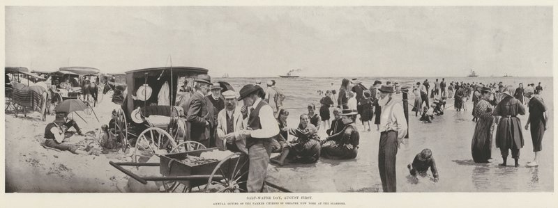 Dzień Słonej Wody, 1 sierpnia (zdjęcie czarno-białe) autorstwa Harry M. Pettit