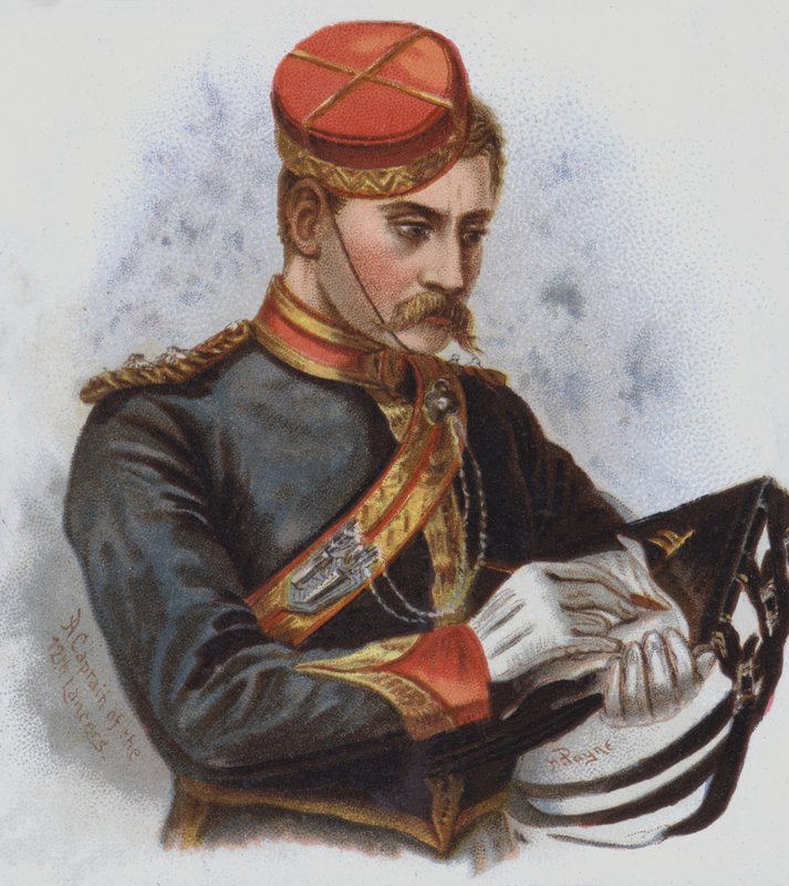 Kapitan 12. Ułanów (chromolitho) autorstwa Harry Payne