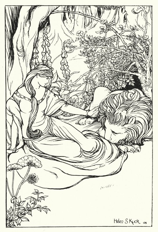 Una i lew (grafika) autorstwa Helen S. Kuck