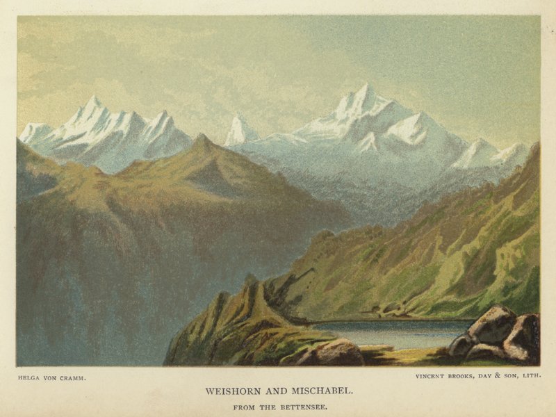 Weishorn i Mischabel, z Bettensee autorstwa Helga von Cramm