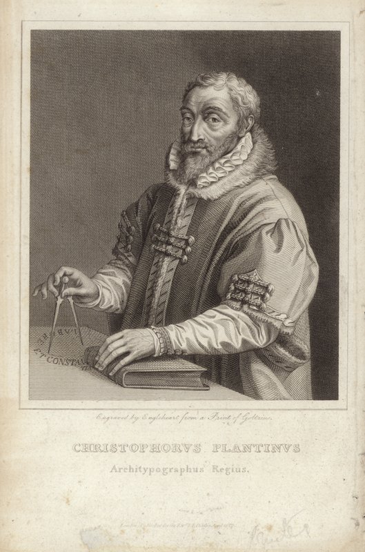 Christophe Plantin autorstwa Hendrik Goltzius