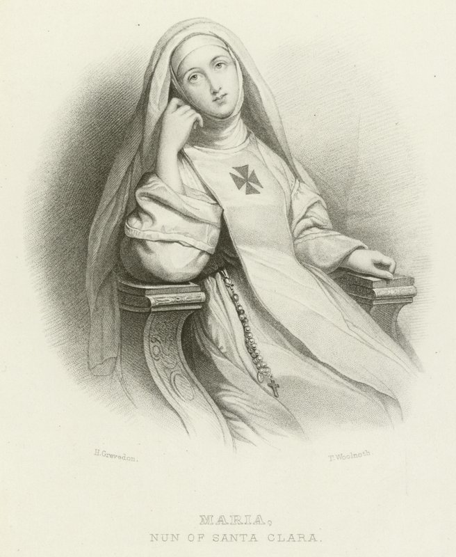 Maria, zakonnica św. Klary autorstwa Henri Grevedon
