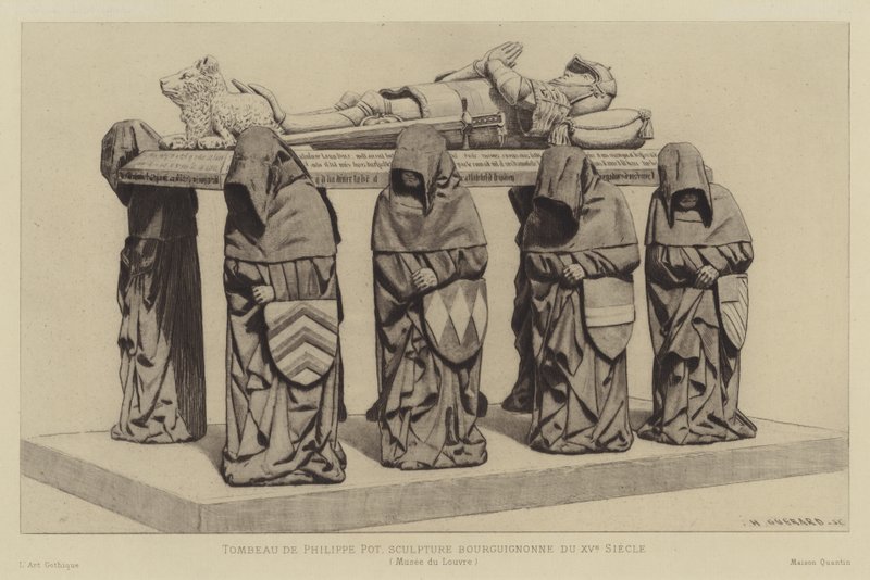 Grób Filipa Pot, Wielki Seneszal Burgundii, XV w. autorstwa Henri Charles Guérard