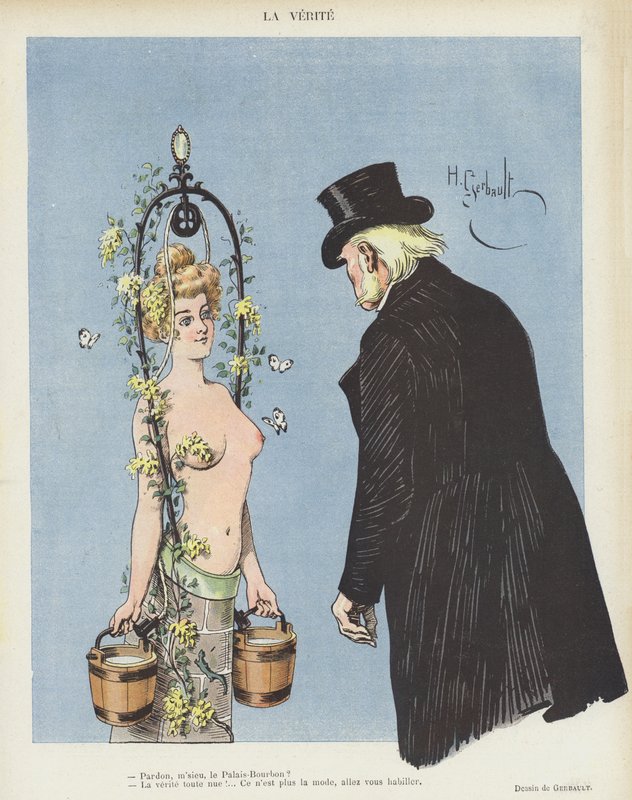 Ilustracja do Le Rire (kolor lito) autorstwa Henri Gerbault