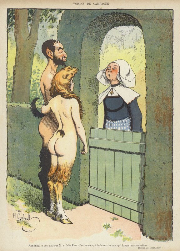 Ilustracja do Le Rire (kolor lito) autorstwa Henri Gerbault