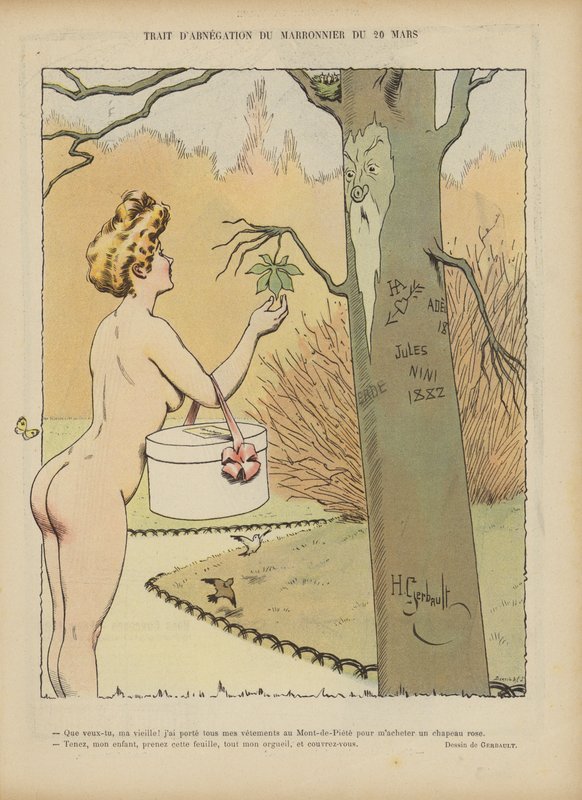 Ilustracja do Le Rire (kolor lito) autorstwa Henri Gerbault