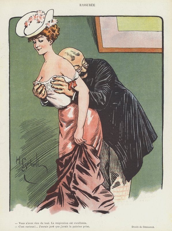 Ilustracja do Le Rire (kolor lito) autorstwa Henri Gerbault