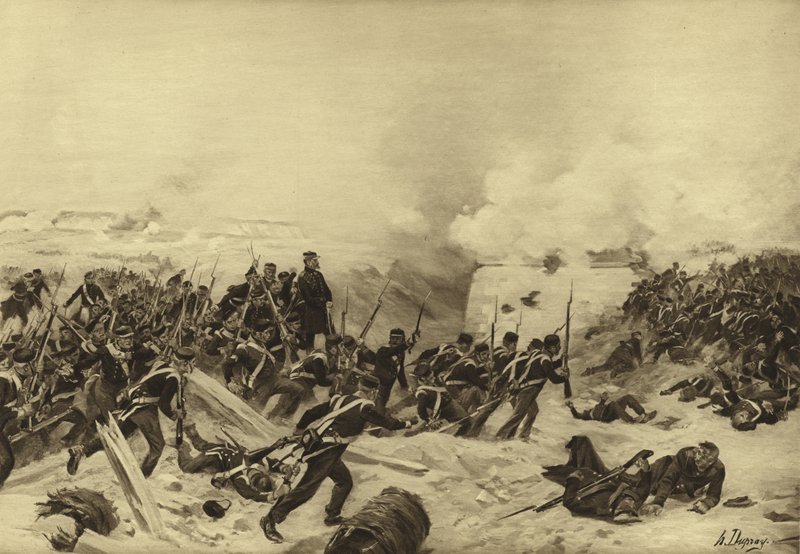 Oblężenie Sebastopola, 1854-1855 (rycina) autorstwa Henri Louis Dupray