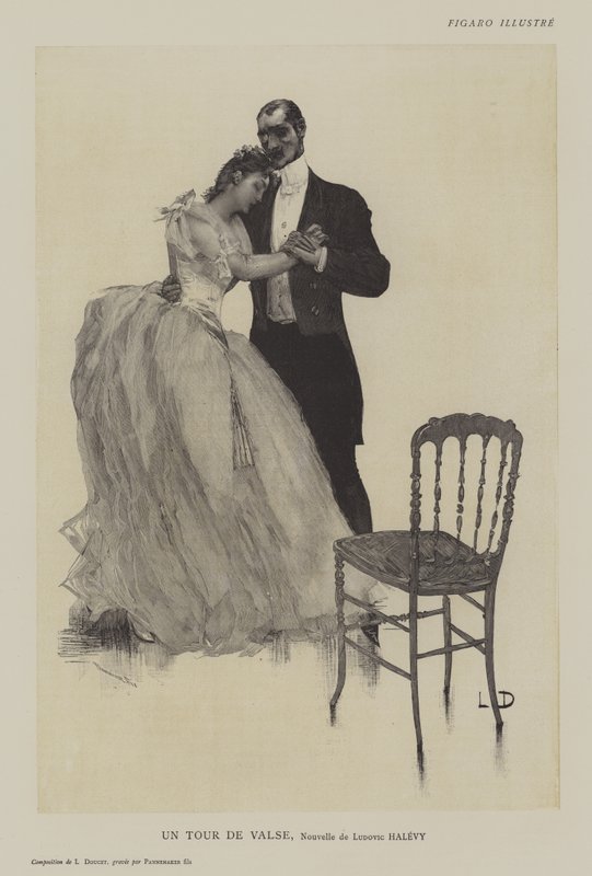 Un Tour de Valse, opowiadanie Ludovica Halevy autorstwa Henri Lucien Doucet