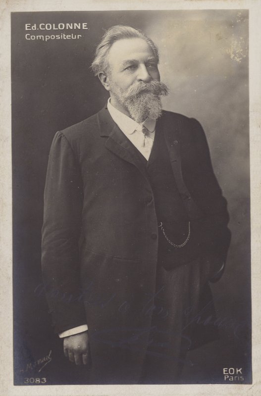 Edouard Colonne, francuski dyrygent i skrzypek (1838-1910) (zdjęcie czarno-białe) autorstwa Henri Manuel