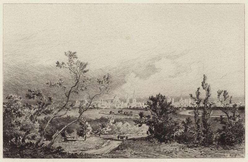 Ogólny widok Oksfordu autorstwa Henri Toussaint