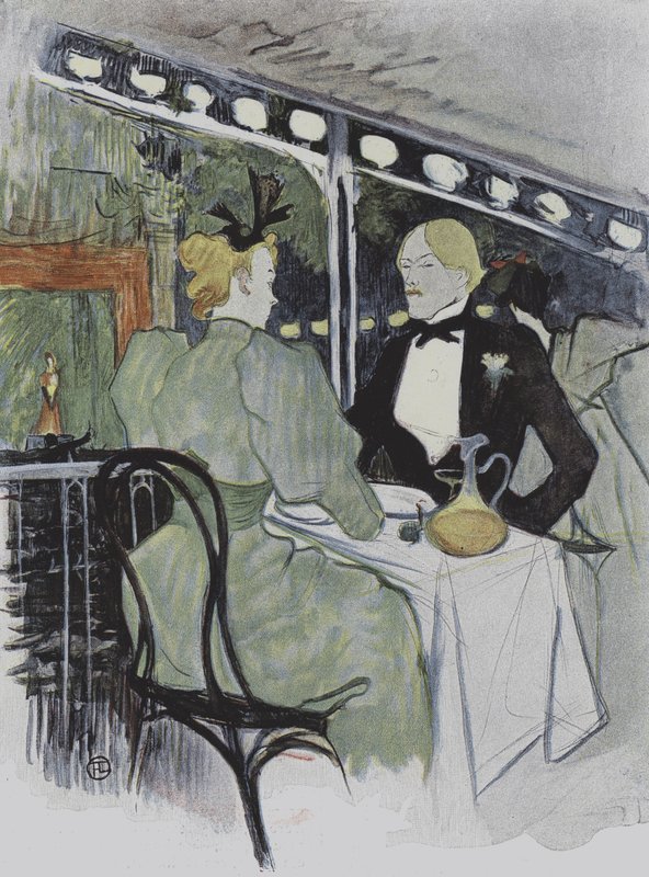 Ilustracja z Le Plaisir a Paris autorstwa Henri de Toulouse Lautrec
