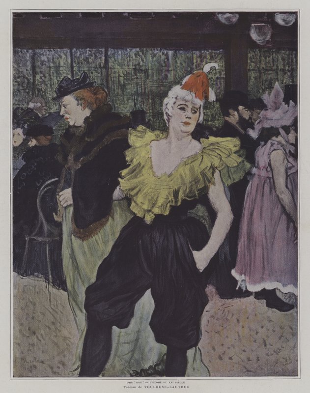 Błazen Cha-U-Kao w Moulin Rouge autorstwa Henri de Toulouse Lautrec