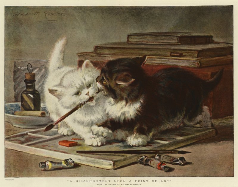 Spór w kwestii sztuki autorstwa Henriëtte Ronner Knip