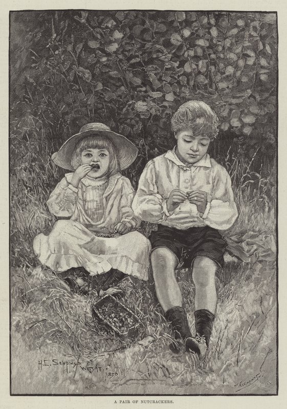 Para dziadków do orzechów autorstwa Henry Charles Seppings Wright