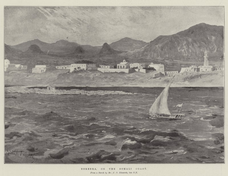 Berbera, na wybrzeżu Somalii autorstwa Henry Charles Seppings Wright