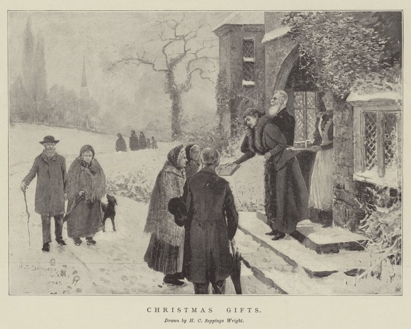 Prezenty świąteczne autorstwa Henry Charles Seppings Wright