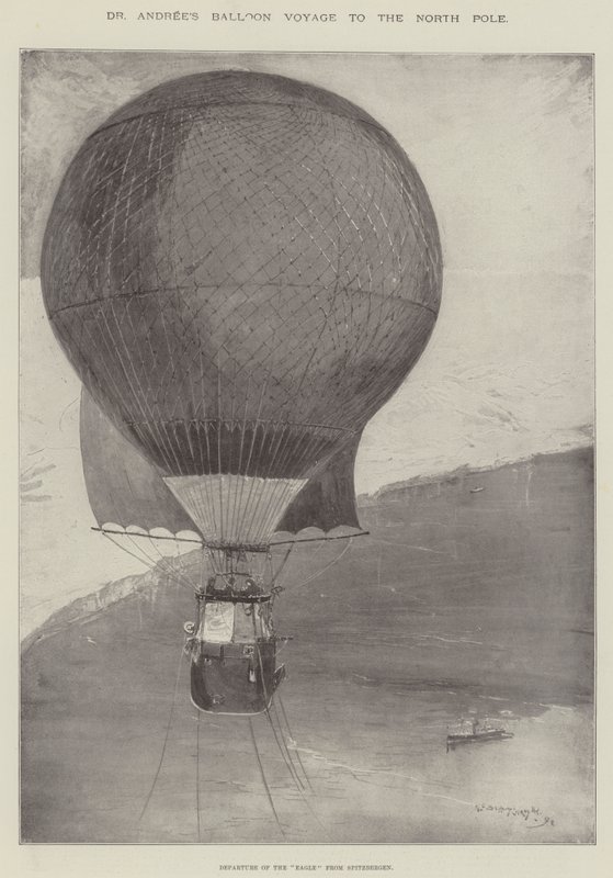 Podróż balonem dr Andree na biegun północny autorstwa Henry Charles Seppings Wright