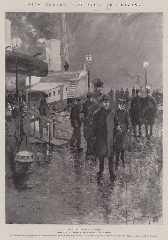 Wizyta króla Edwarda VII w Niemczech autorstwa Henry Charles Seppings Wright