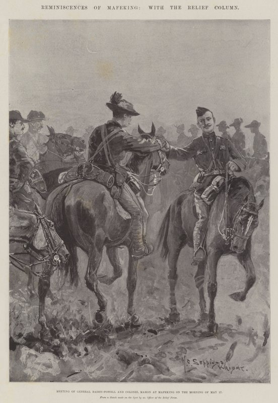 Reminiscencje z Mafeking, z Kolumną Ulgi autorstwa Henry Charles Seppings Wright