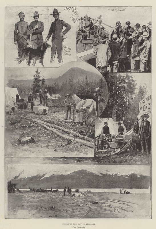 Sceny w drodze do Klondike autorstwa Henry Charles Seppings Wright