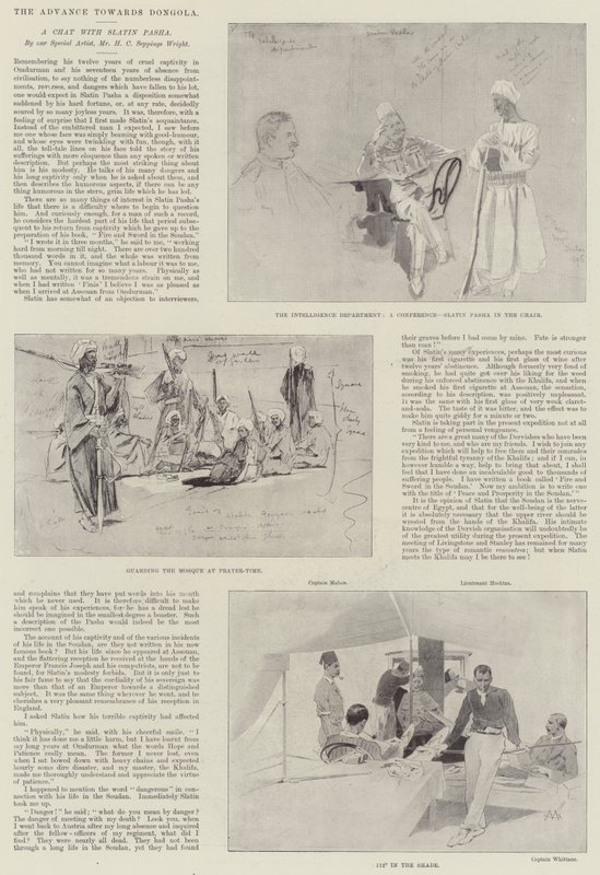 Natarcie w kierunku Dongoli autorstwa Henry Charles Seppings Wright
