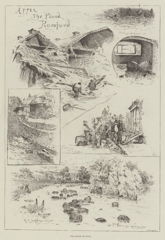 Powodzie w Essex autorstwa Henry Charles Seppings Wright