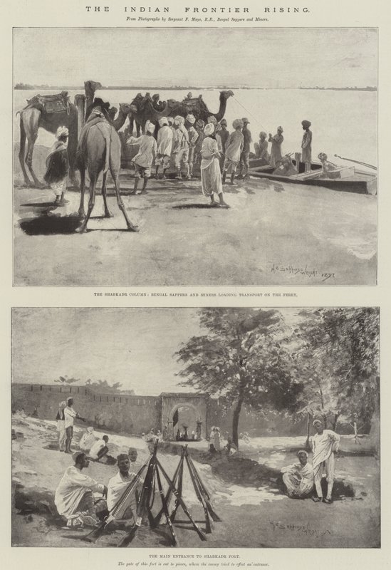 Powstanie indyjskiej granicy autorstwa Henry Charles Seppings Wright