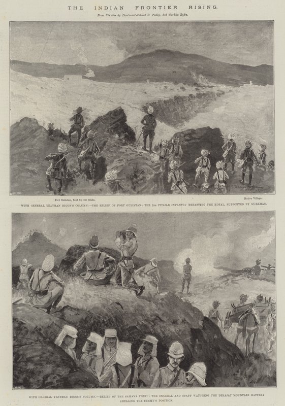Powstanie indyjskiej granicy autorstwa Henry Charles Seppings Wright