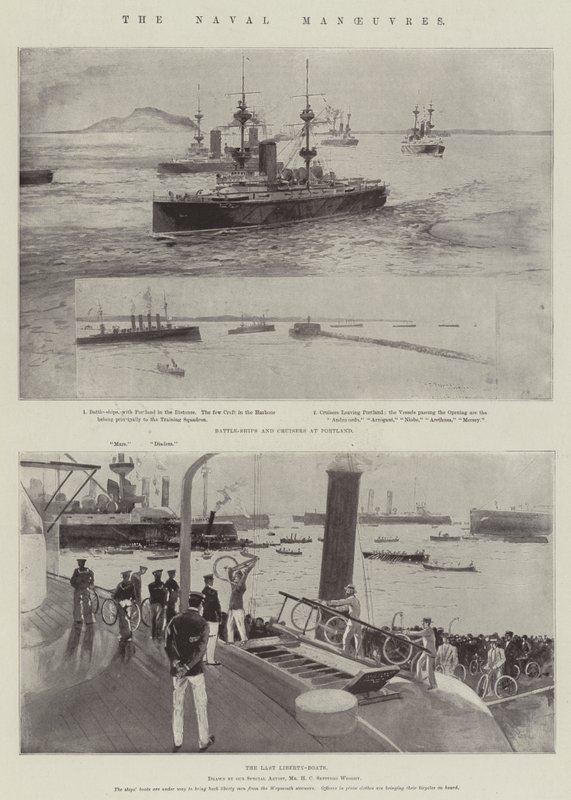 Manewry morskie autorstwa Henry Charles Seppings Wright