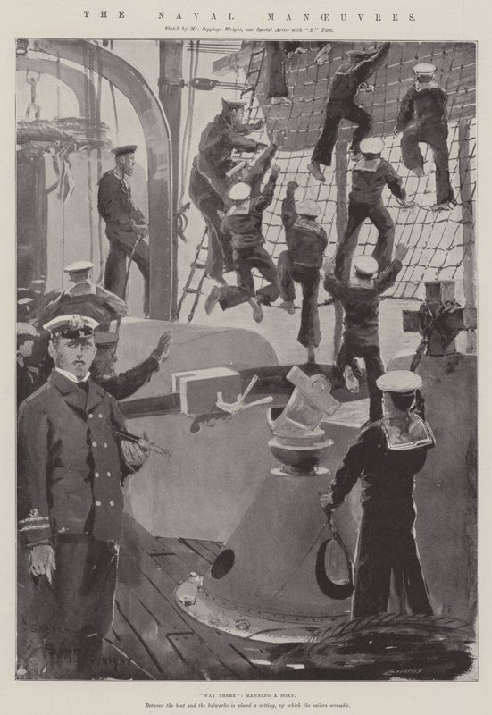 Manewry morskie autorstwa Henry Charles Seppings Wright