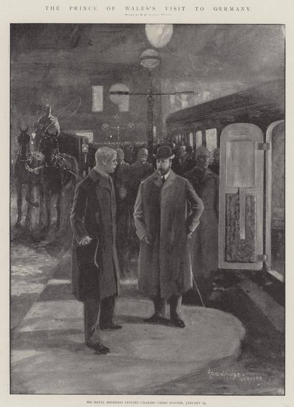 Wizyta księcia Walii w Niemczech autorstwa Henry Charles Seppings Wright