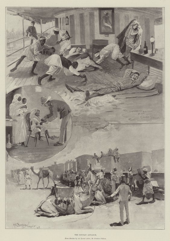Natarcie Sudanu autorstwa Henry Charles Seppings Wright