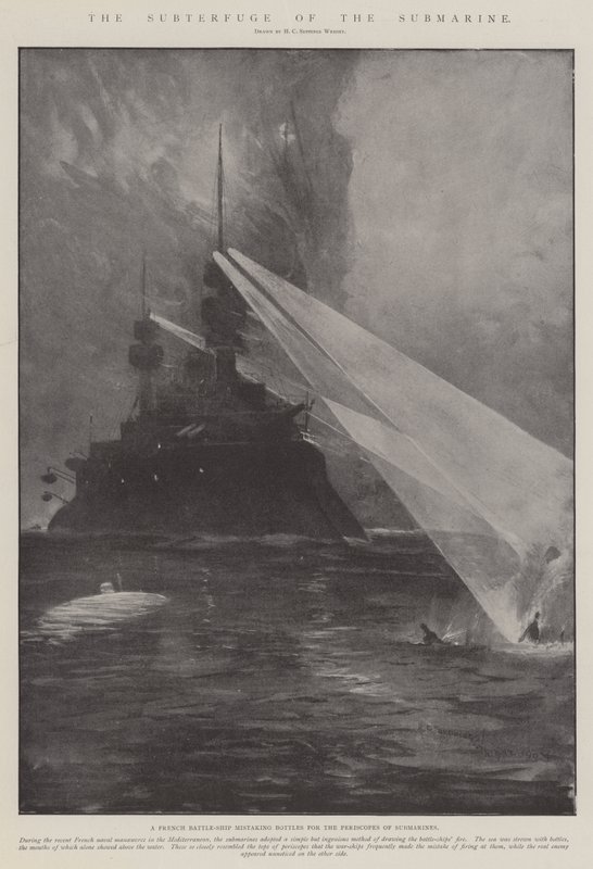 Podstęp łodzi podwodnej autorstwa Henry Charles Seppings Wright