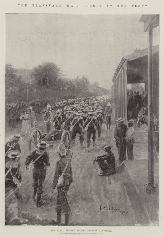 Wojna Transwalu, sceny na froncie autorstwa Henry Charles Seppings Wright