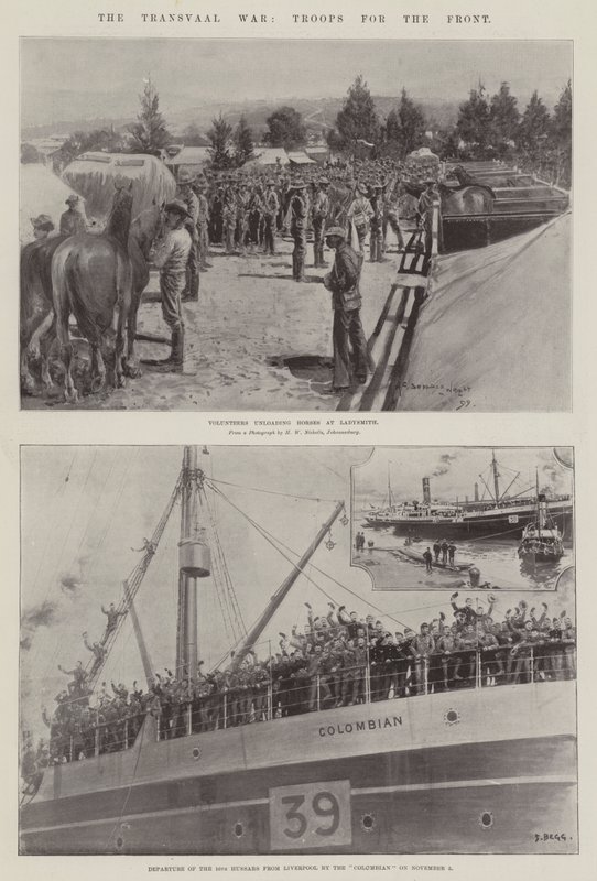 Wojna Transwalu, wojska na froncie autorstwa Henry Charles Seppings Wright