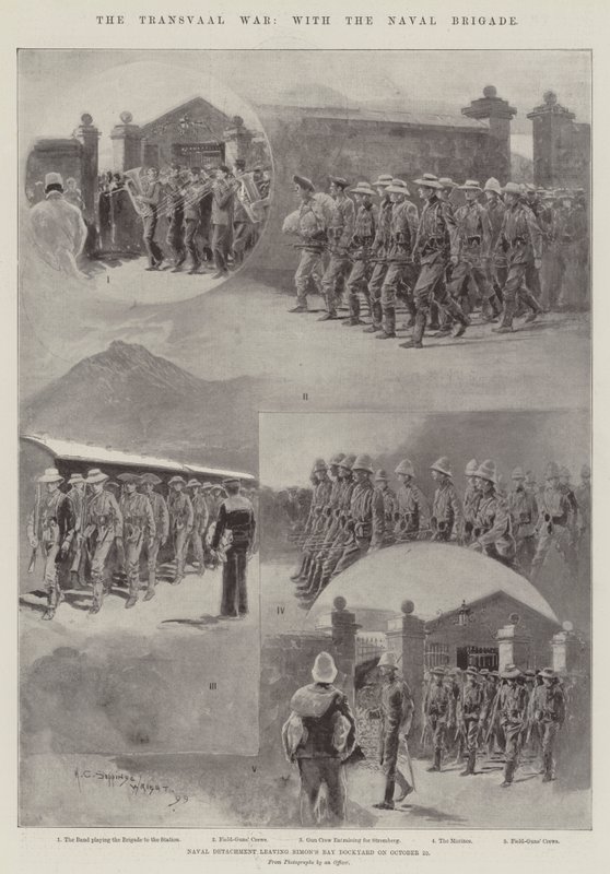 Wojna Transwalska z Brygadą Morską autorstwa Henry Charles Seppings Wright