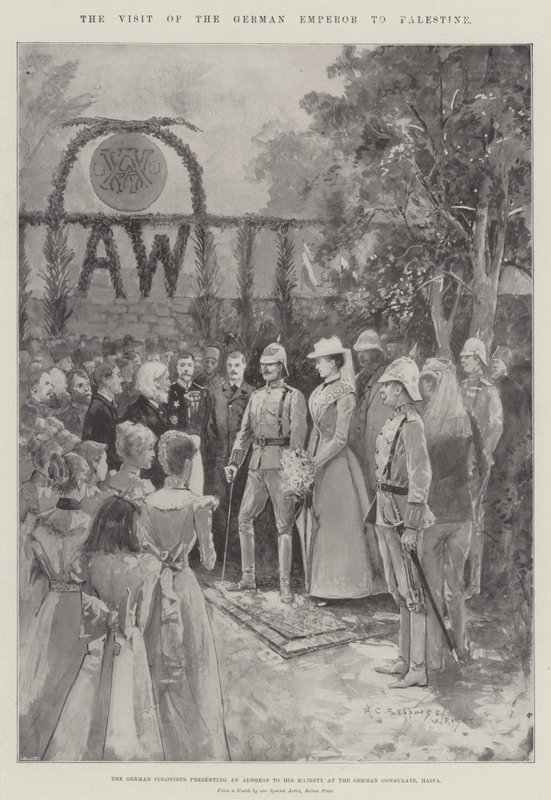 Wizyta cesarza niemieckiego w Palestynie autorstwa Henry Charles Seppings Wright