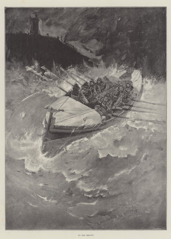 Na pomoc! autorstwa Henry Charles Seppings Wright