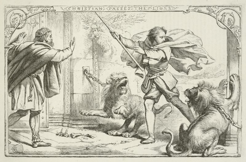 Ilustracja do Wędrówki Pielgrzyma autorstwa Johna Bunyan autorstwa Henry Courtney Selous