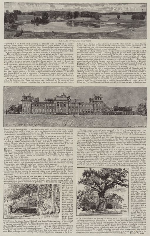 Ilustrowany pałac Blenheim autorstwa Henry Edward Tidmarsh