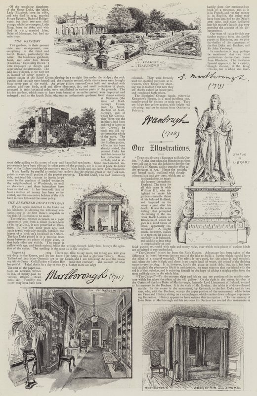 Ilustrowany pałac Blenheim autorstwa Henry Edward Tidmarsh