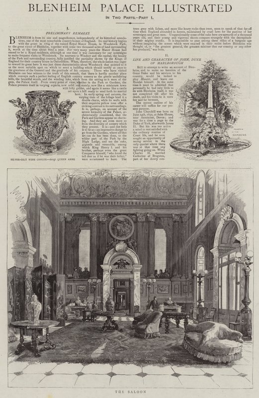 Pałac Blenheim Ilustrowany autorstwa Henry Edward Tidmarsh