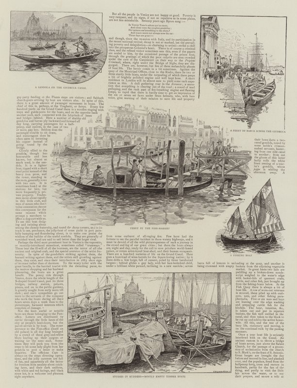 Łodzie Wenecji autorstwa Henry Edward Tidmarsh