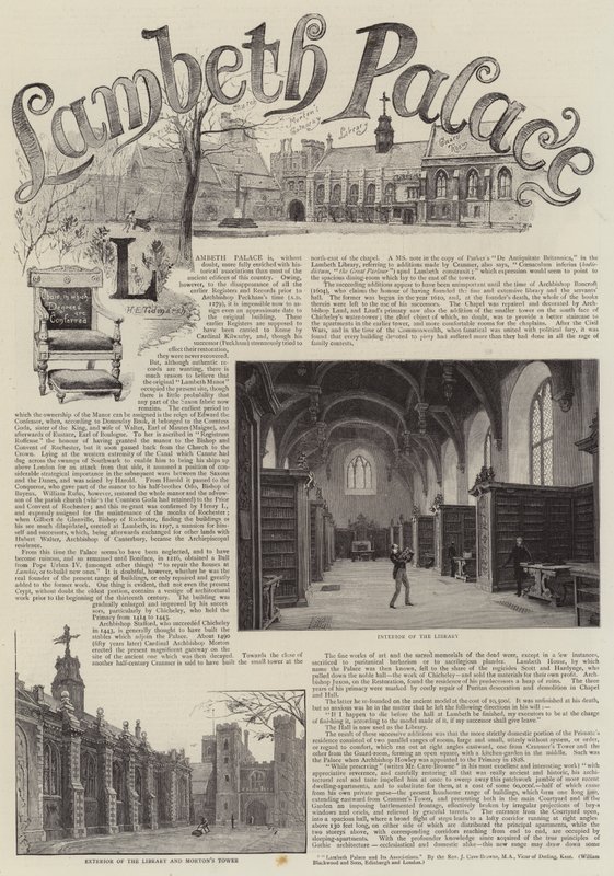 Pałac Lambeth autorstwa Henry Edward Tidmarsh