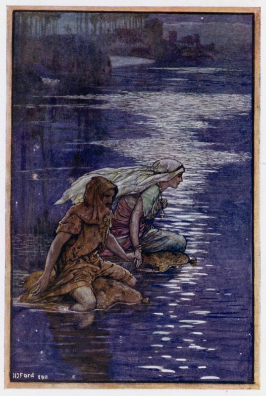 Przeprawa przez rzekę autorstwa Henry Justice Ford