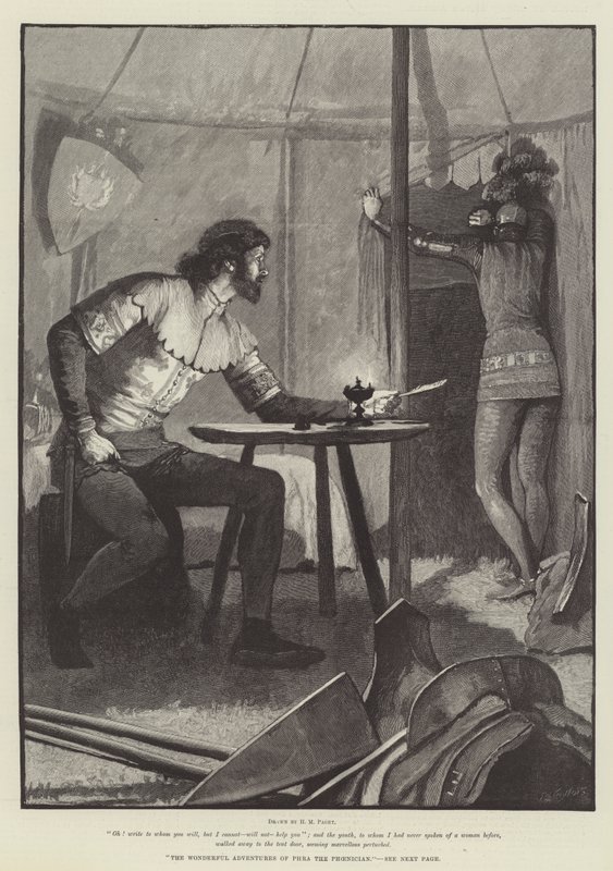 Wspaniałe przygody Fenicjanina Phra autorstwa Henry Marriott Paget