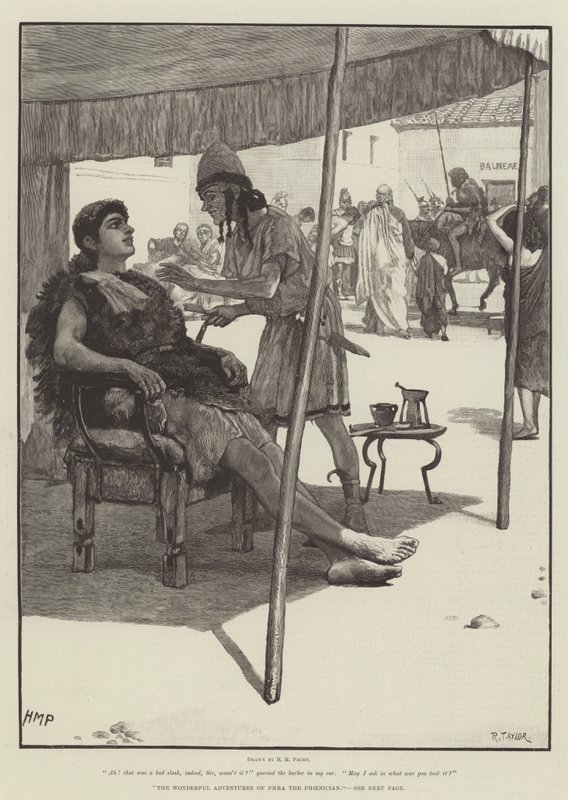 Wspaniałe przygody Fenicjanina Phra autorstwa Henry Marriott Paget