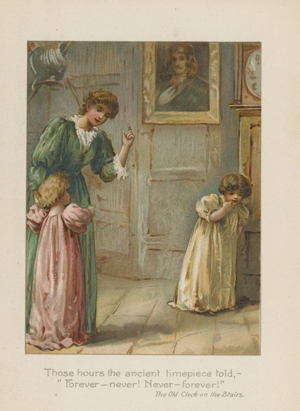 O tych godzinach, o których mówił starożytny zegarek - Na zawsze - nigdy! Nigdy na zawsze! (chromolit) autorstwa Henry Marriott Paget